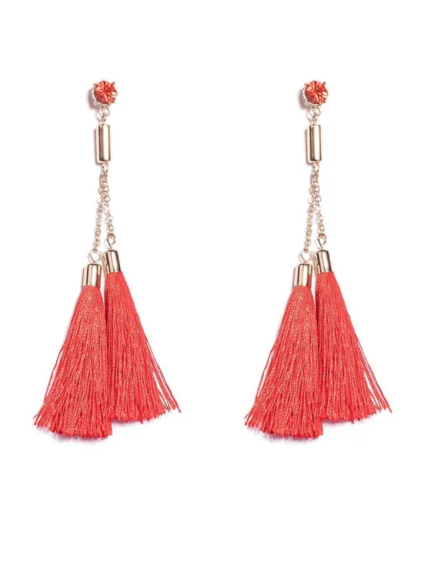 Double Tassel Statement Earrings sold by Collete Hayman