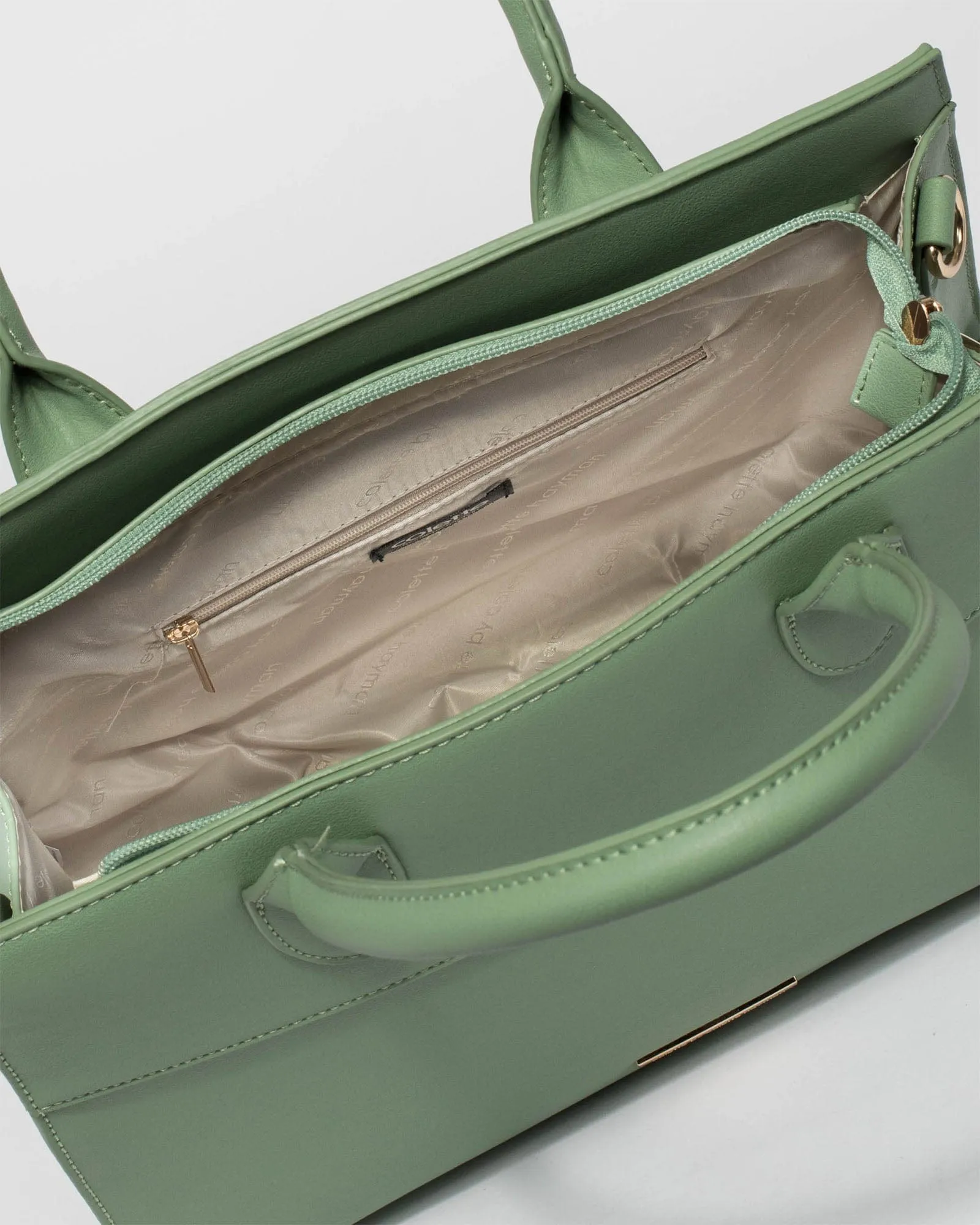 Tess Large Green Tote Bag sold by Collete Hayman product image thumbnail 5