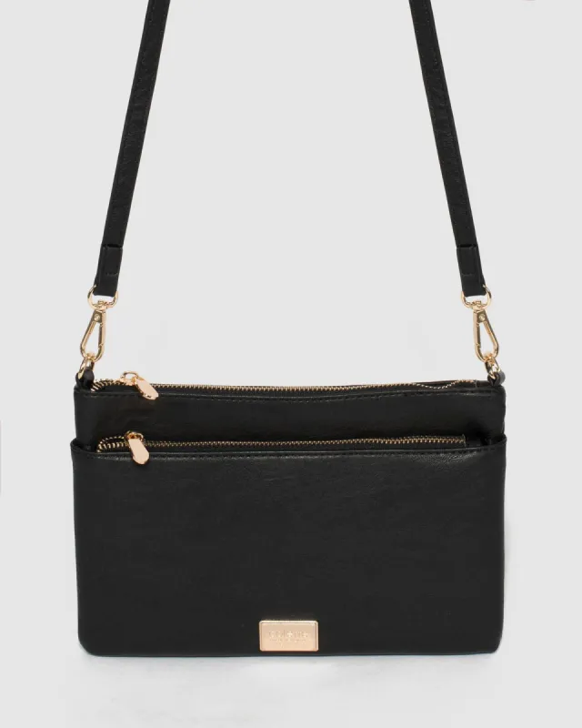Black And Gold Demi Crossbody Bag sold by Collete Hayman
