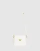 White Karen Plate II Crossbody Bag sold by Collete Hayman