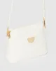 White Karen Plate II Crossbody Bag sold by Collete Hayman