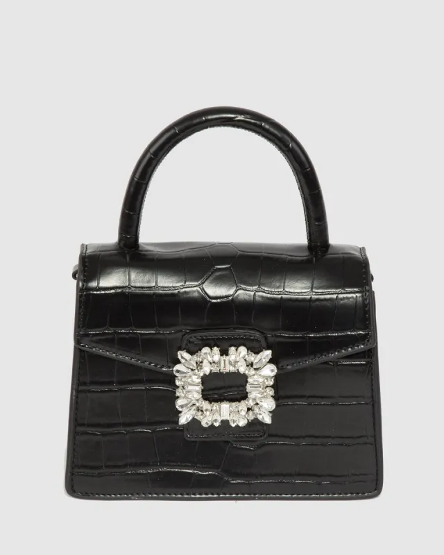 Black Eleanor Top Handle Bag sold by Collete Hayman