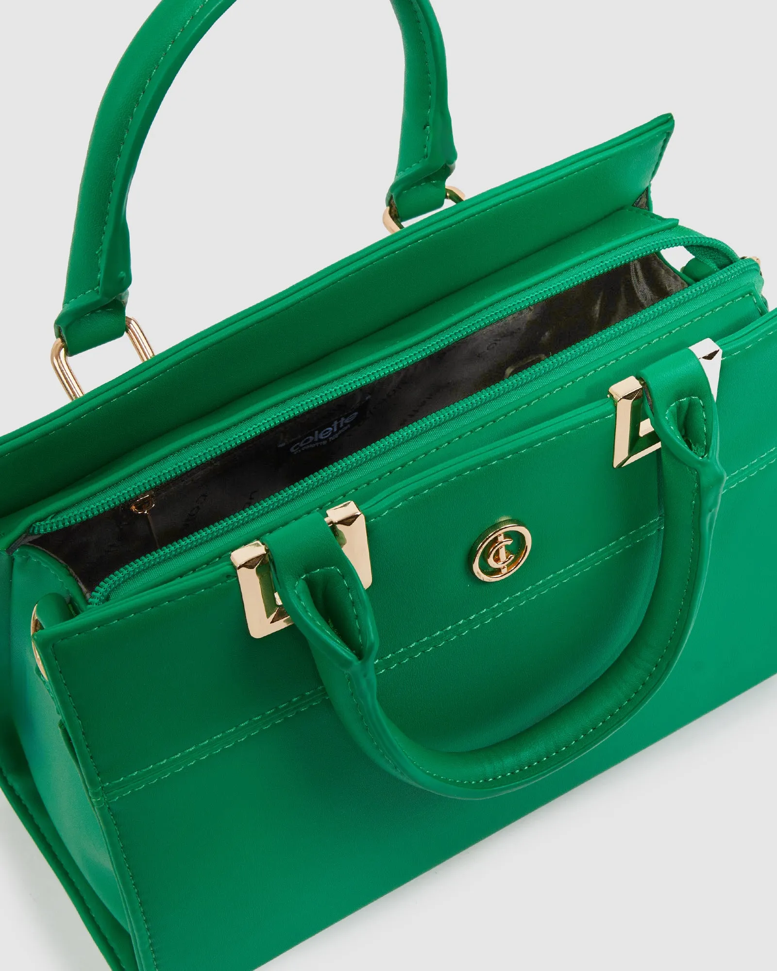 Green Stef Panel Tote Bag sold by Collete Hayman product image thumbnail 5