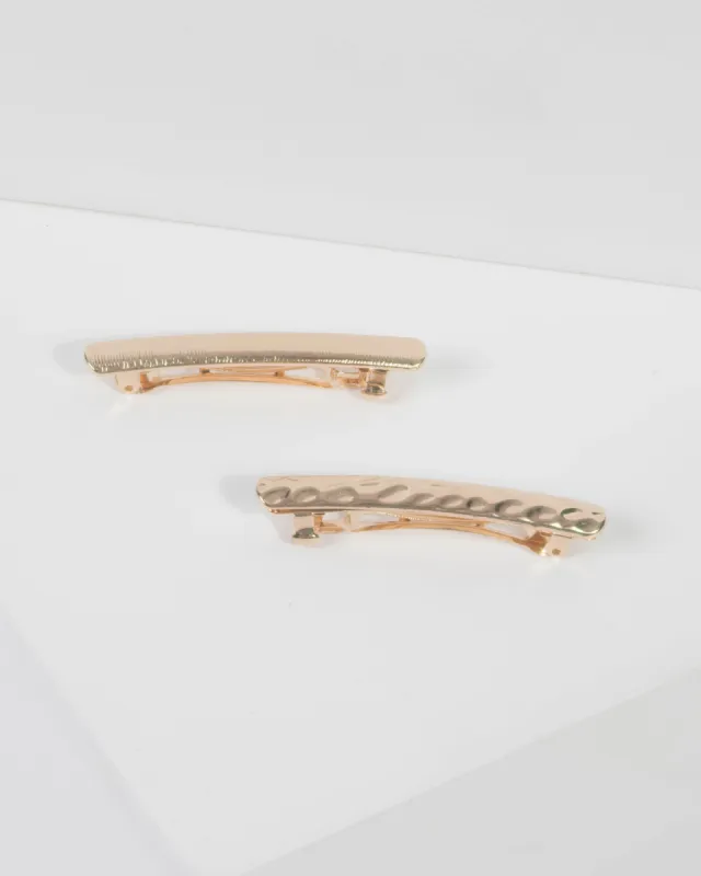 Gold Organic Hair Slide sold by Collete Hayman