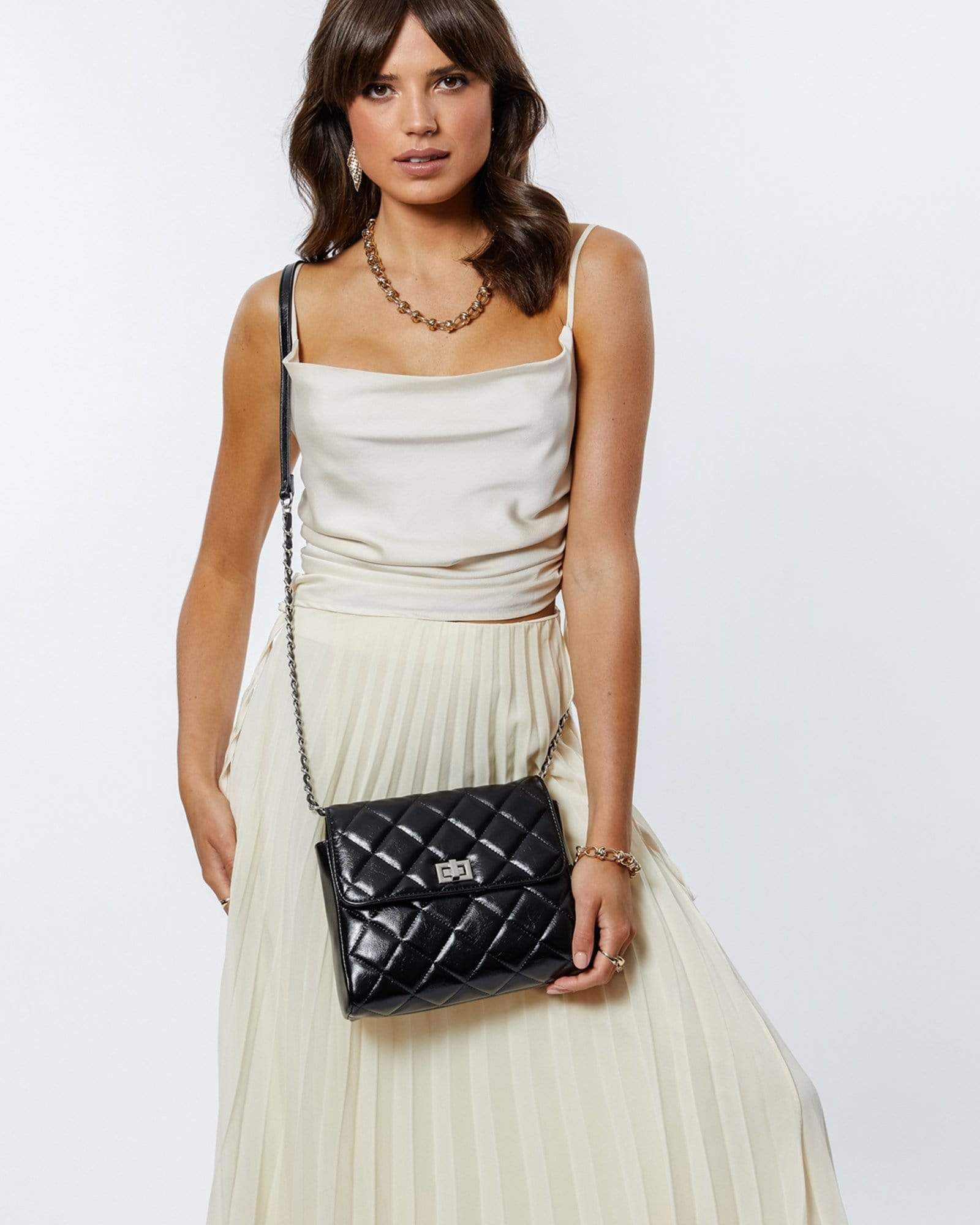 Black Sonja Quilt Cross Body sold by Collete Hayman product image thumbnail 4