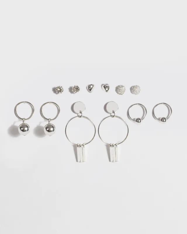 Silver Mixed Earring Set sold by Collete Hayman