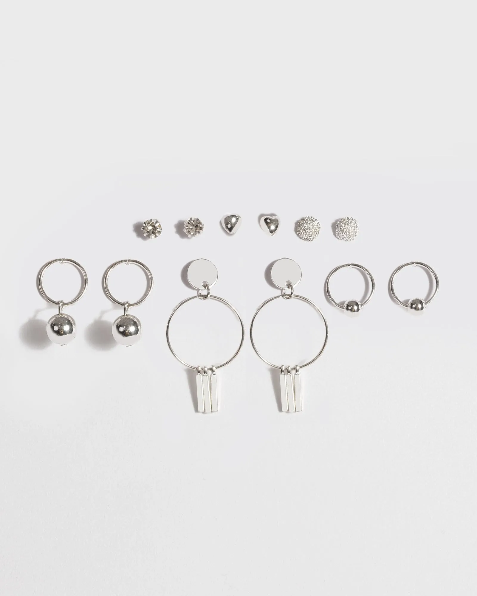 Silver Mixed Earring Set sold by Collete Hayman