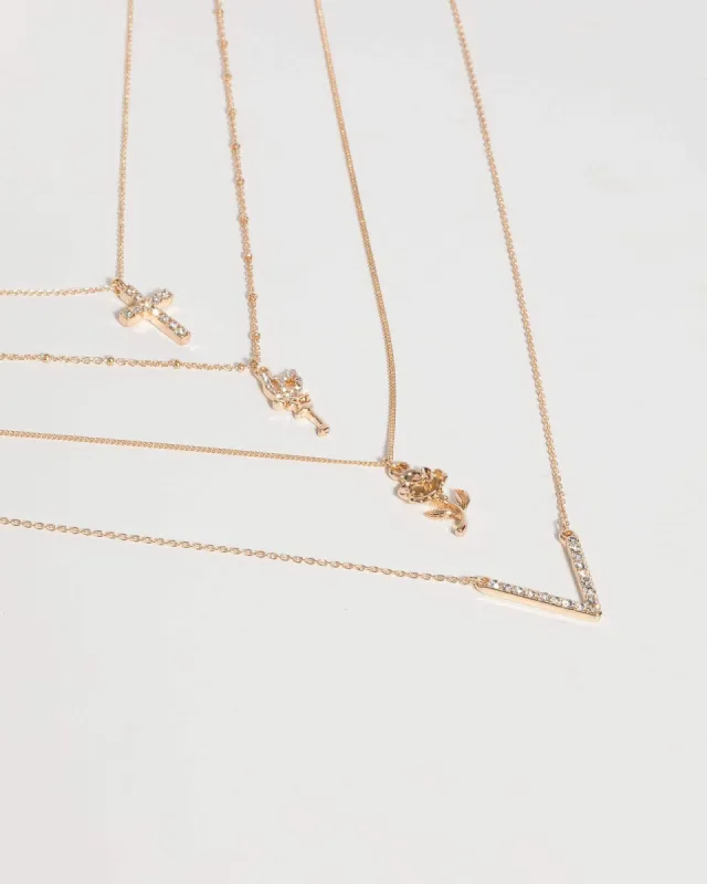 Gold Layered Pendant Necklace sold by Collete Hayman