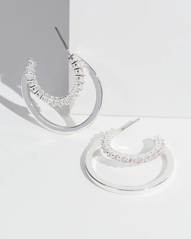Crystal Double Hoop Earrings sold by Collete Hayman