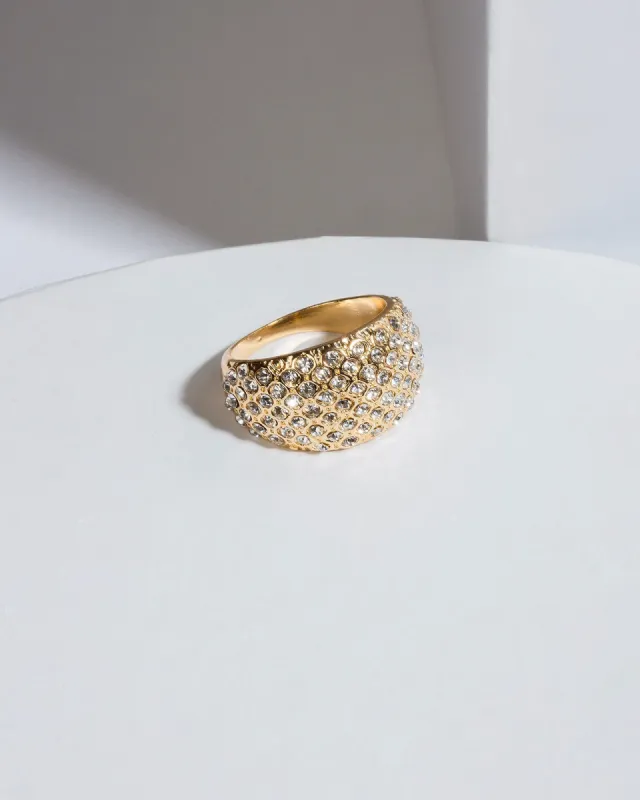 Crystal Covered Dome Ring sold by Collete Hayman