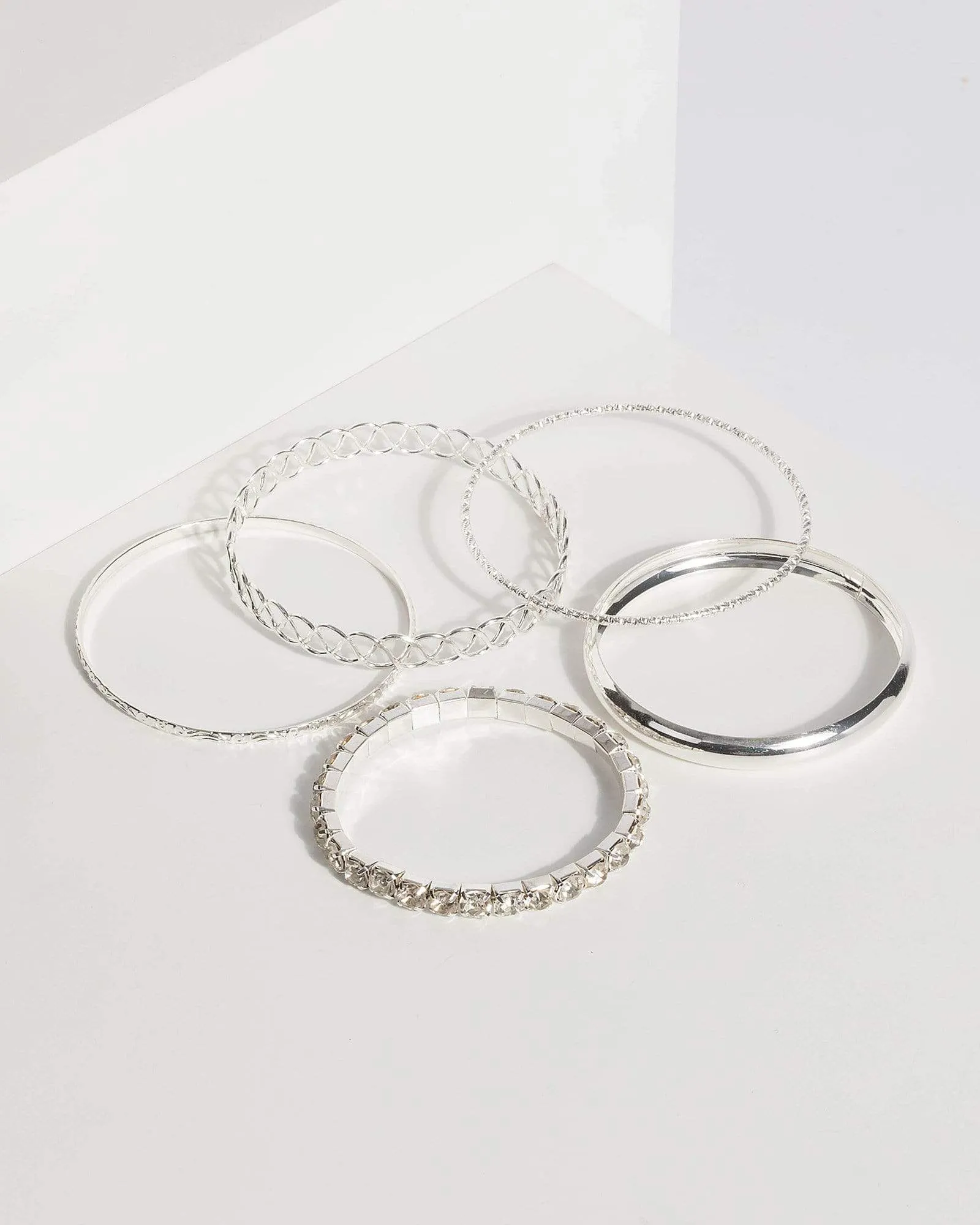 Silver Metal Layered Bracelet Set sold by Collete Hayman