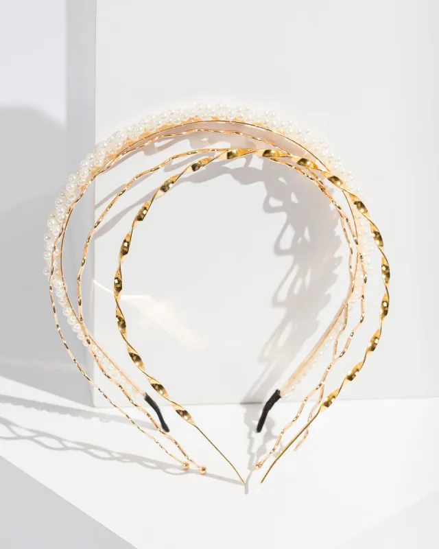 Gold Detail Headband Pack sold by Collete Hayman