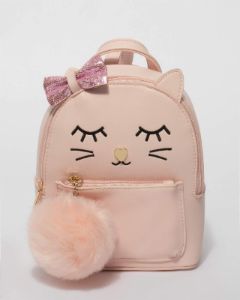 Pink Kids Kitty Cat Backpack sold by Collete Hayman