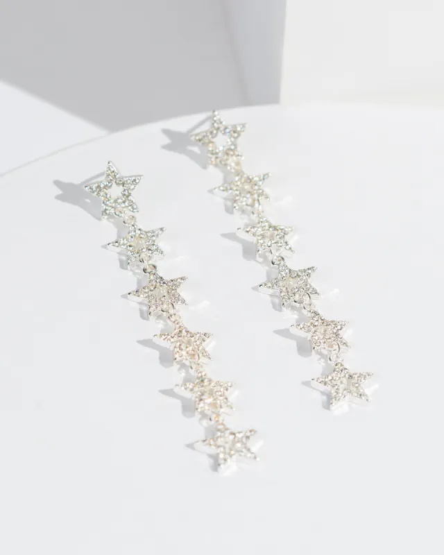 Crystal Pave Stars Drop Earrings sold by Collete Hayman