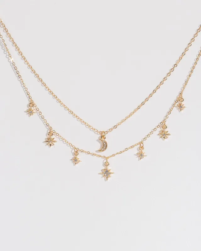 Crystal Multi Pack Starlight And Moon Necklace sold by Collete Hayman