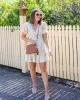 Tan Karen Crossbody Bag sold by Collete Hayman