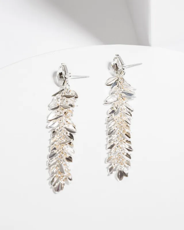 Crystal Metal Tassel Drop Earrings sold by Collete Hayman
