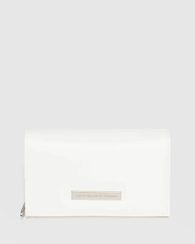 White Dana Chain Wallet sold by Collete Hayman
