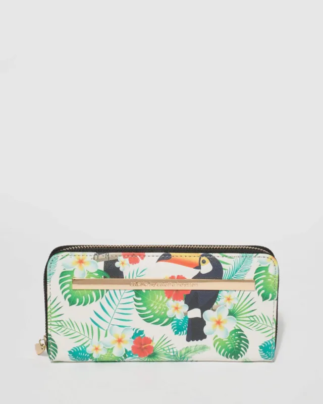 Multi Colour Nina Embossed Plate Wallet sold by Collete Hayman