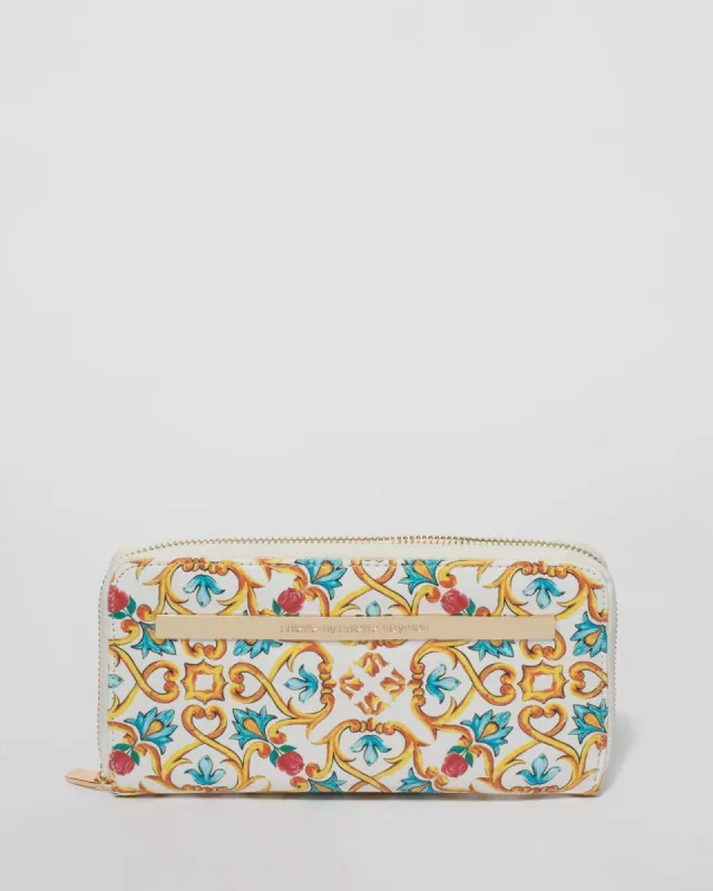 Positano Nina Plate Zip Around Wallet sold by Collete Hayman
