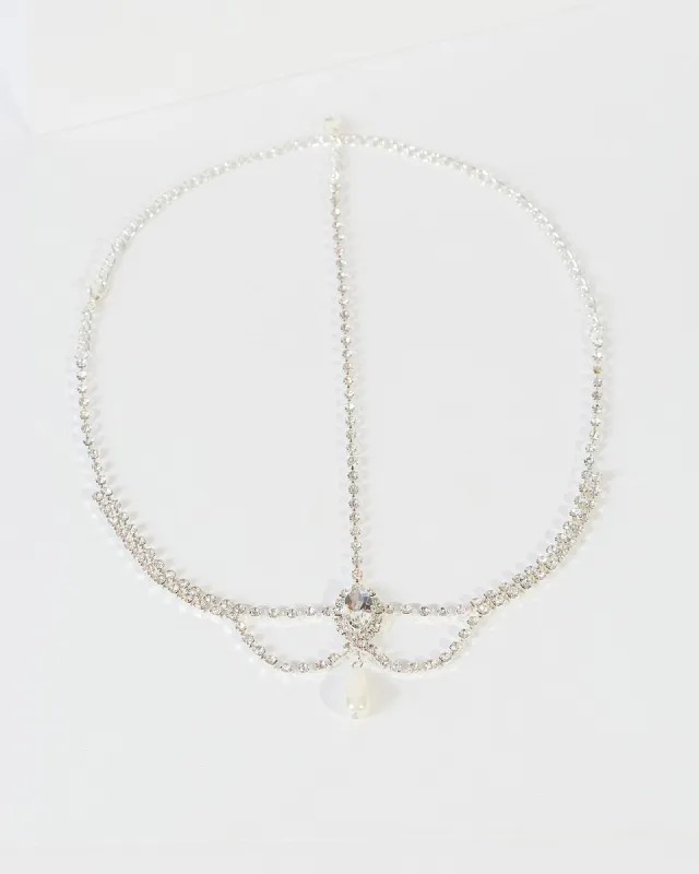 Crystal Pearl And Crystal Head Chain sold by Collete Hayman