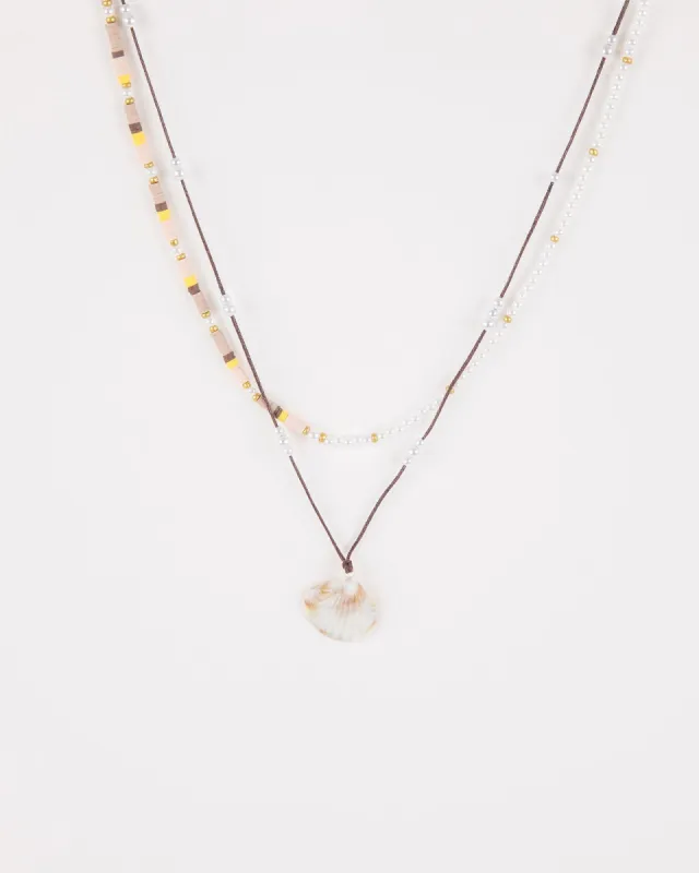Brown Pearl Shell Layer Necklace sold by Collete Hayman