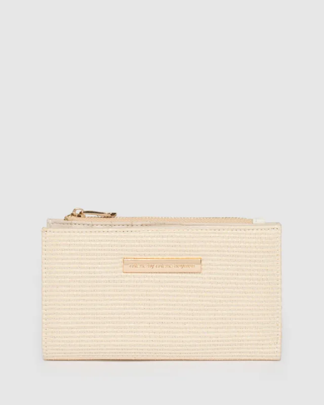 Nude Selena Zip Wallet sold by Collete Hayman