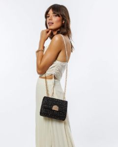 Multi Colour Black Moxie Chain Bag sold by Collete Hayman