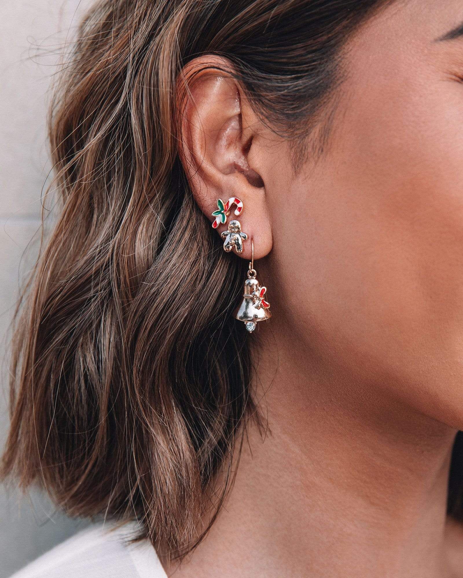 Diamante Bell Drop Earrings sold by Collete Hayman