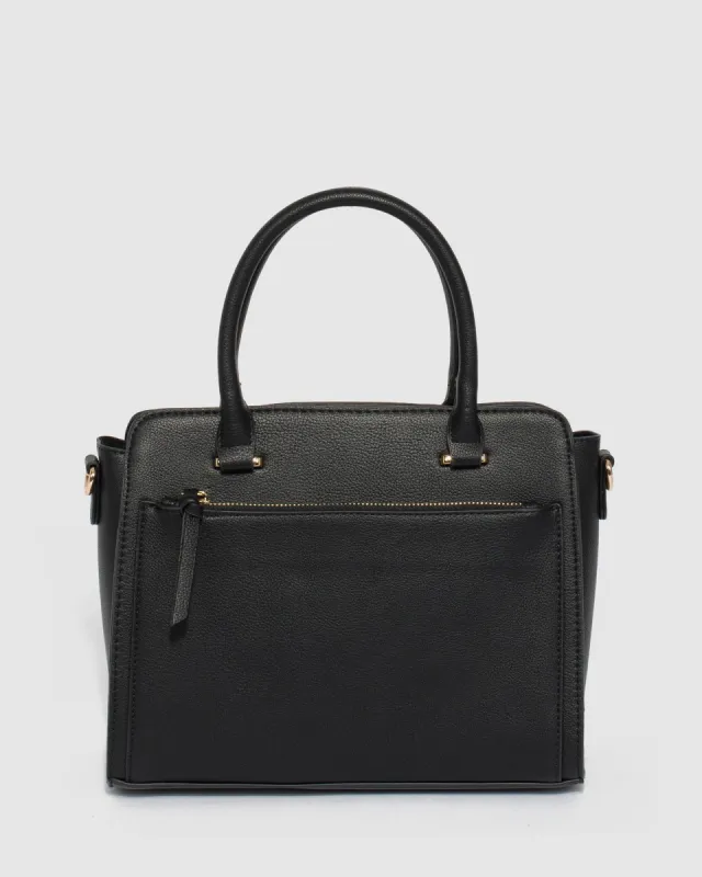 Black Tina Tote Bag sold by Collete Hayman