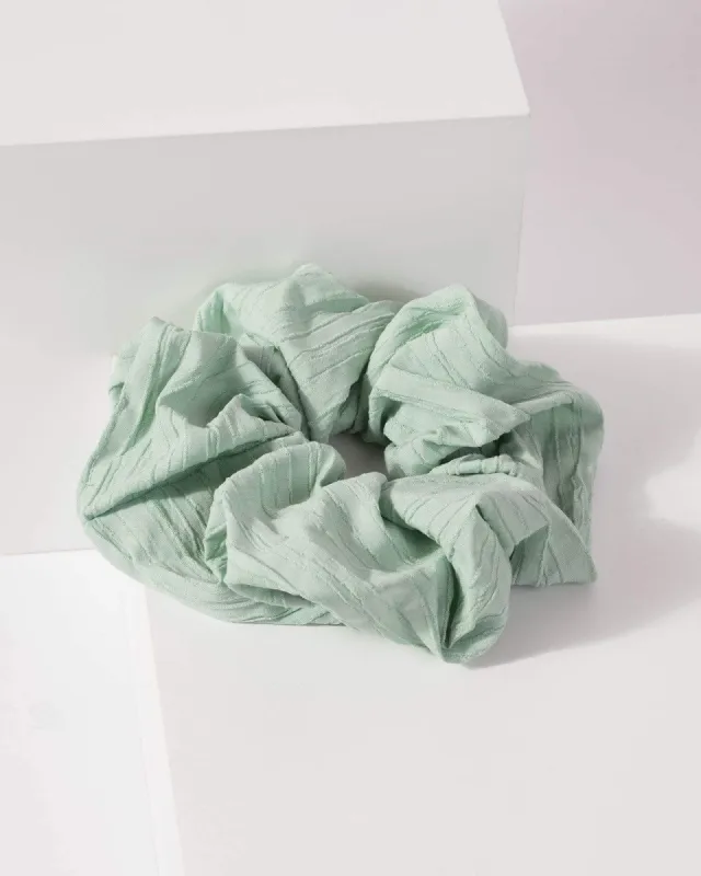 Green Line Detail Scrunchie sold by Collete Hayman