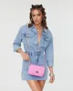 Pink Eboni Quilted Crossbody Bag sold by Collete Hayman
