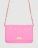 Pink Eboni Quilted Crossbody Bag sold by Collete Hayman