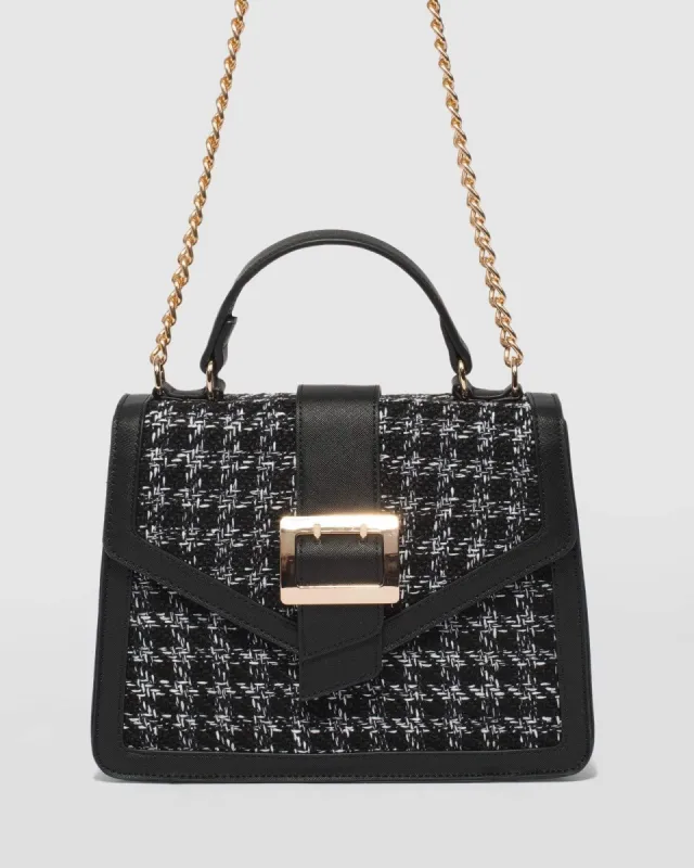 Black Cora Buckle Tote Bag sold by Collete Hayman