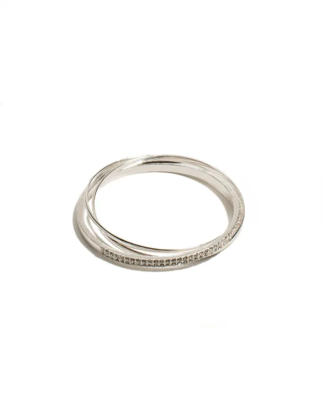 Diamante Silver Bangle Pack sold by Collete Hayman