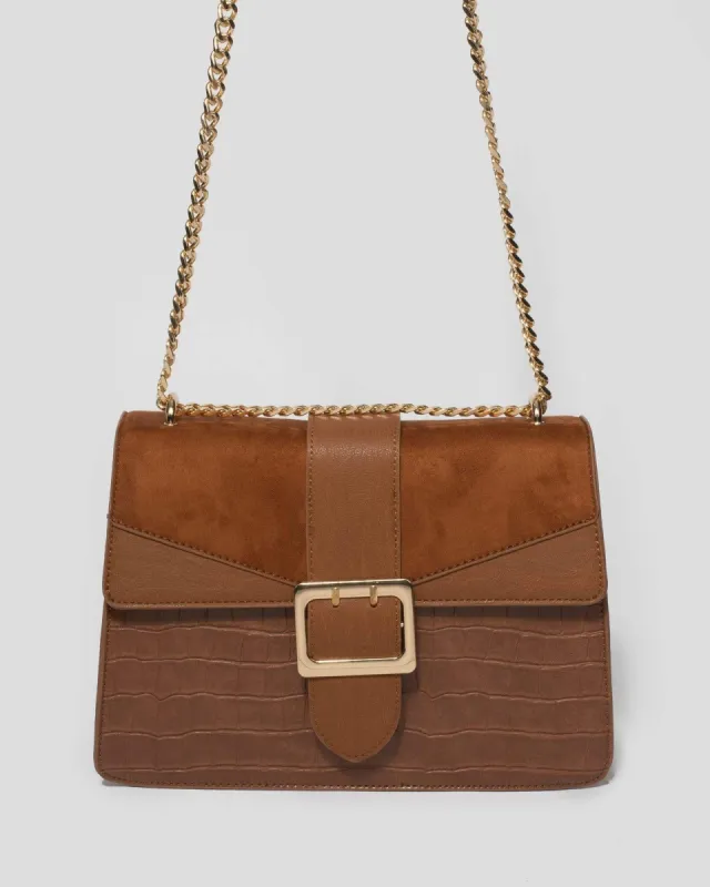 Tan Medium Crossbody Bag sold by Collete Hayman