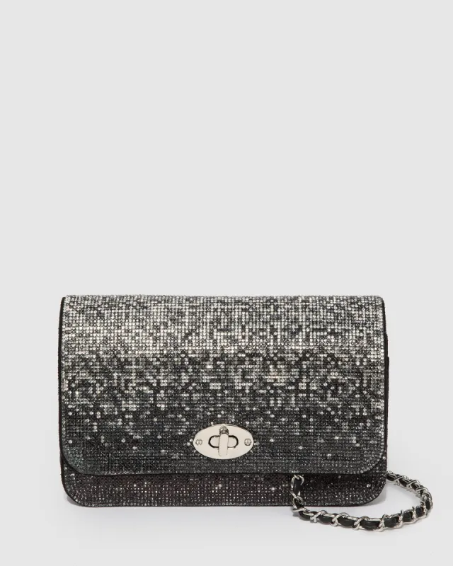 Black Eboni Crystal Crossbody Bag sold by Collete Hayman