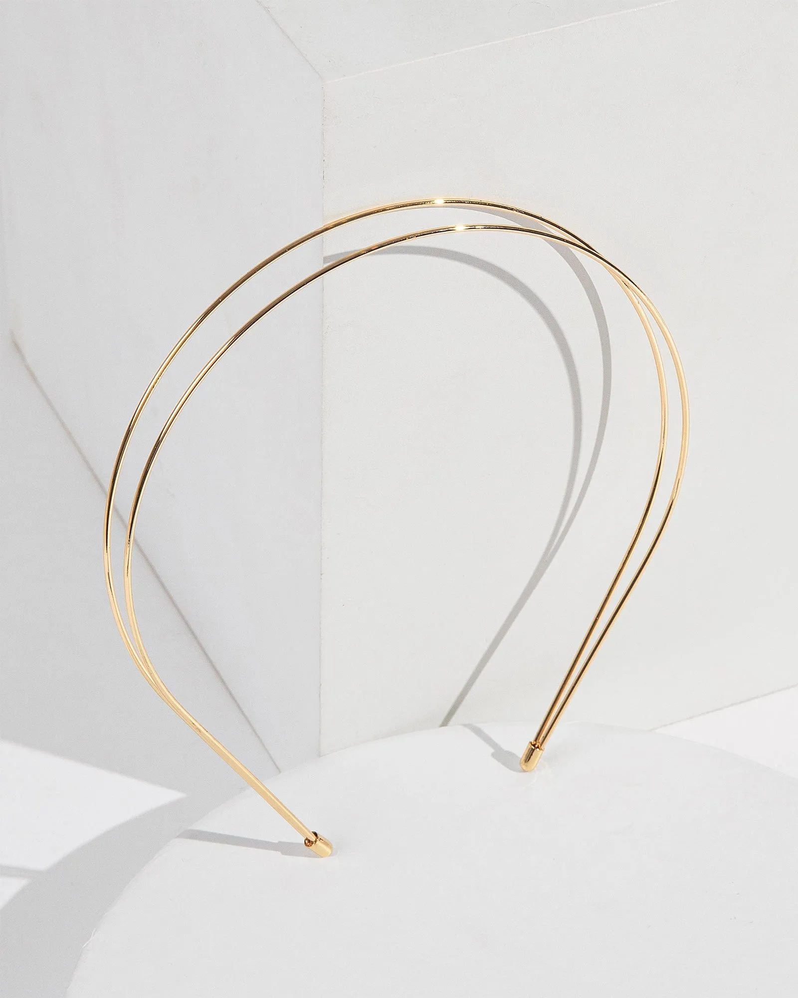 Gold Double Metal Row Headband sold by Collete Hayman