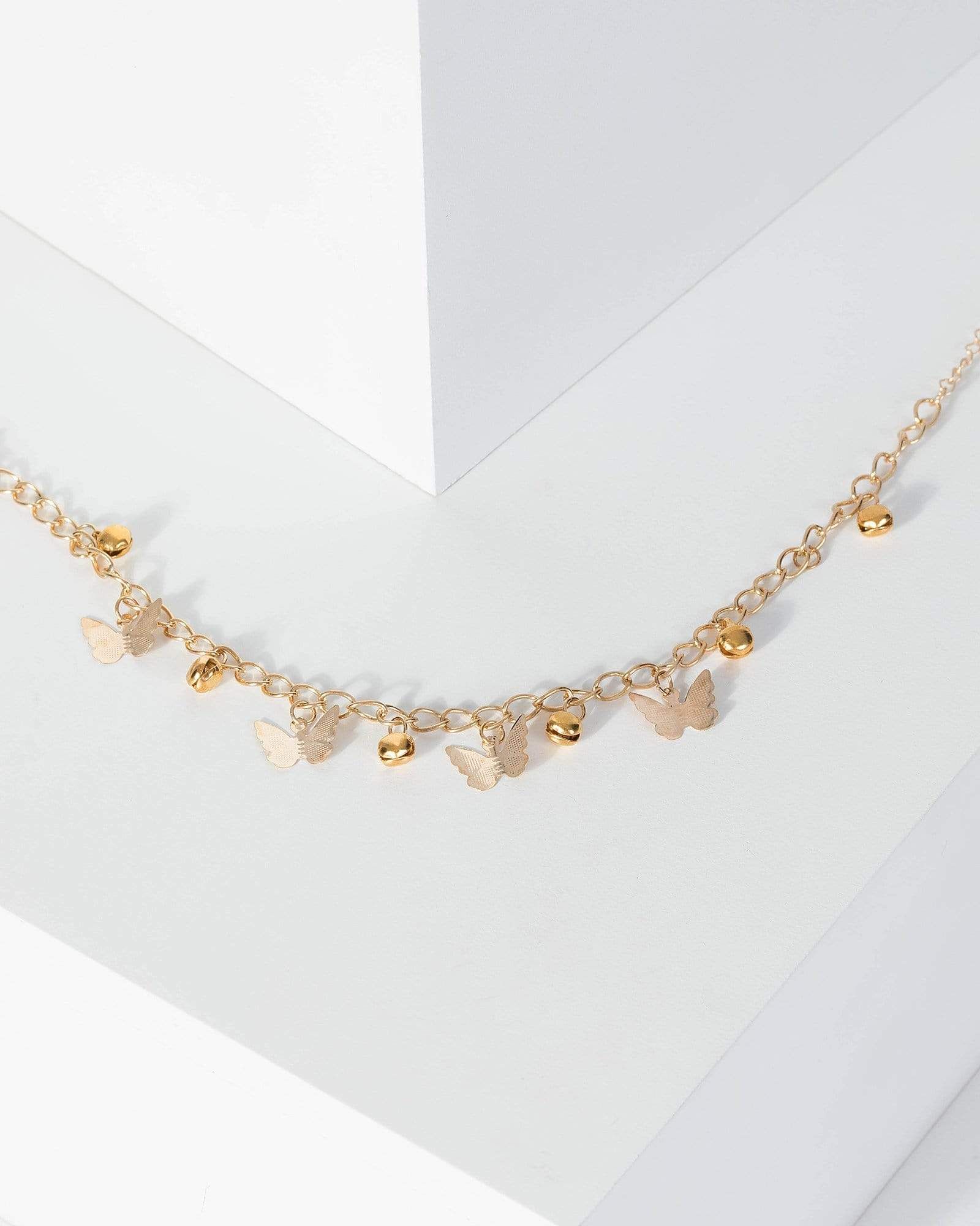 Gold Butterfly Heart Anklet sold by Collete Hayman