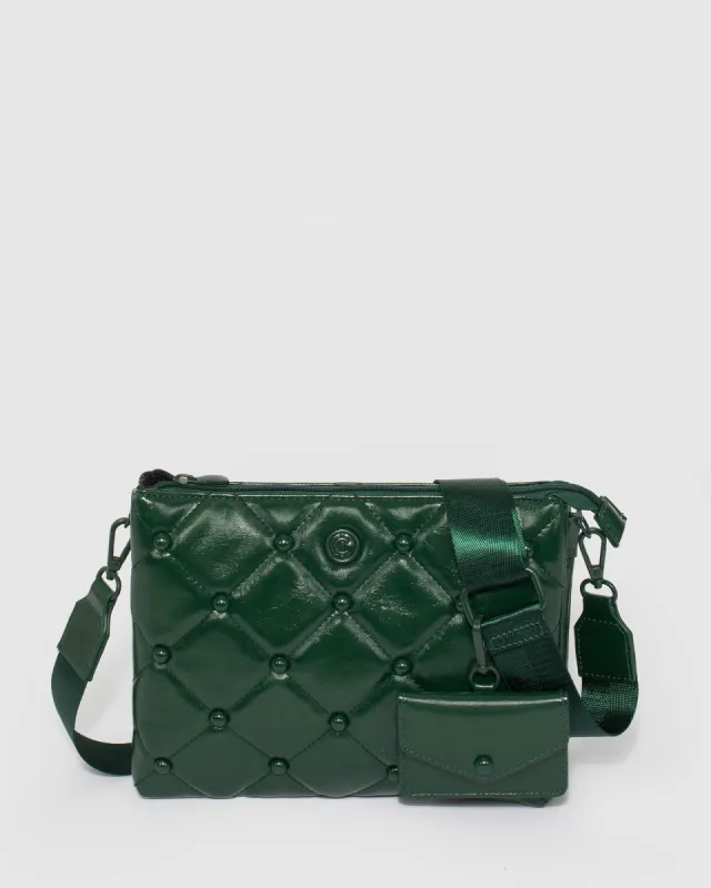 Green MJ Webbing Crossbody Bag sold by Collete Hayman