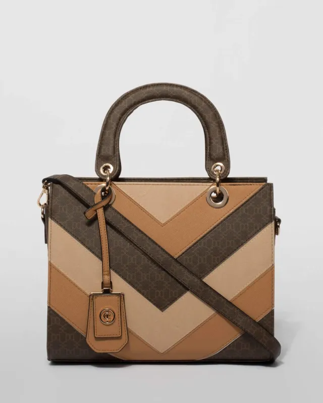 Multi Colour Ella Panel Large Tote Bag sold by Collete Hayman