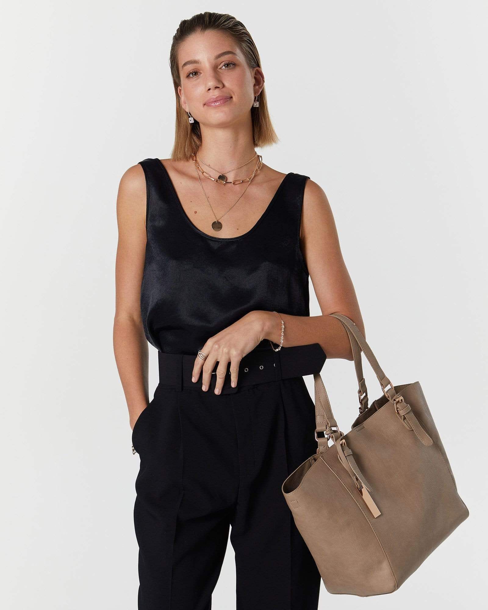 Natural Trio Slouch Tote sold by Collete Hayman product image thumbnail 2