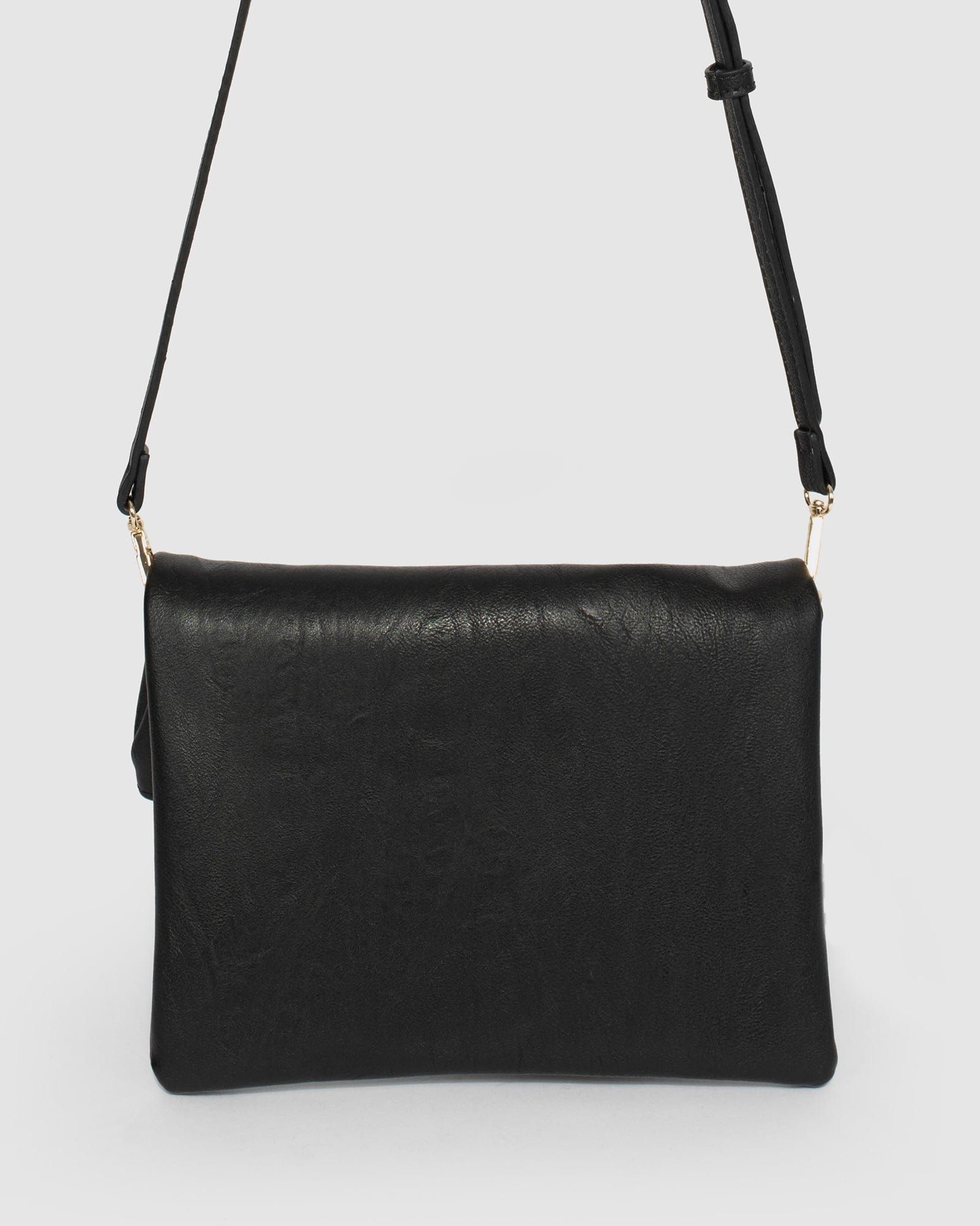 Black Gabi Foldover Clutch Bag sold by Collete Hayman product image thumbnail 5