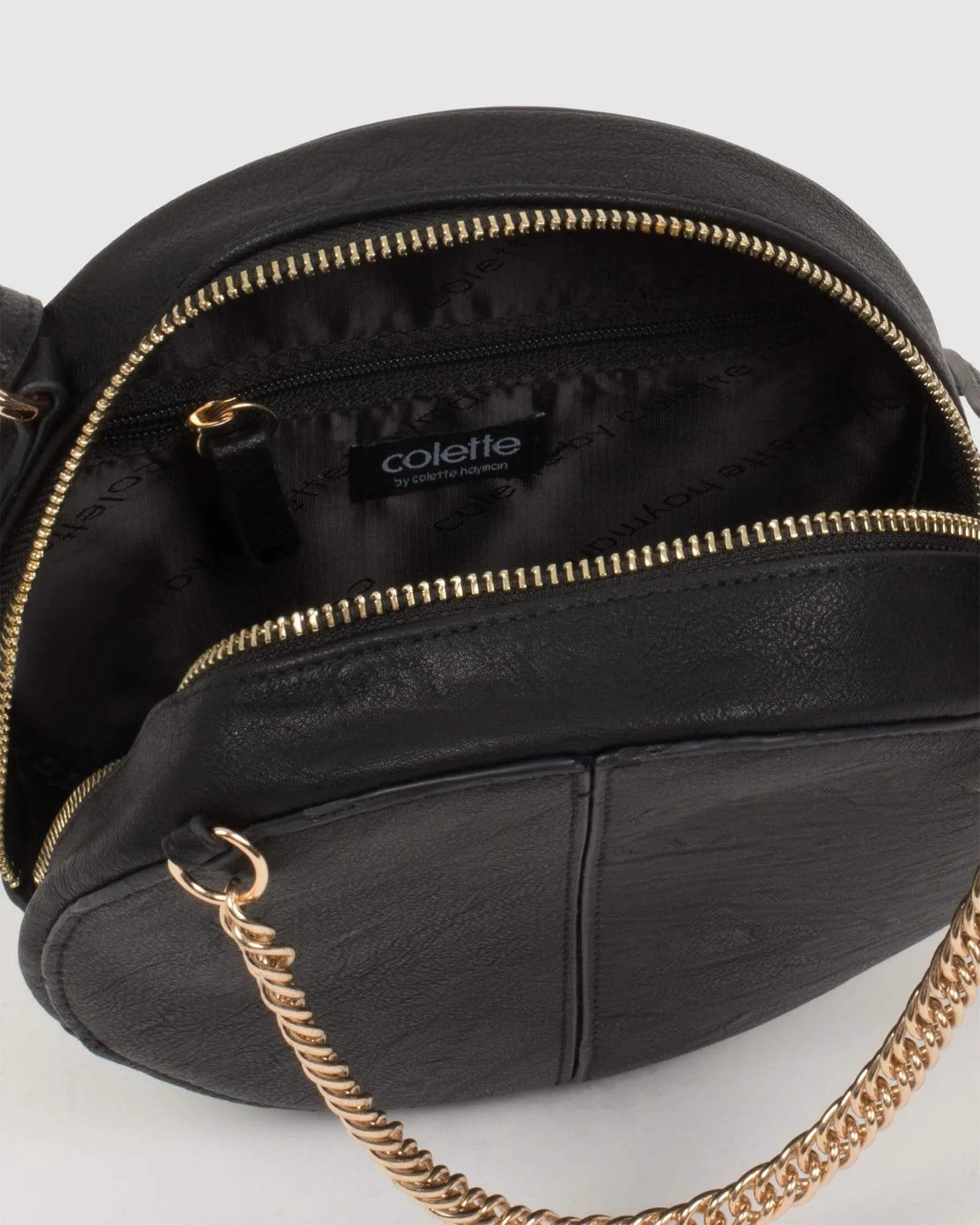 Black Toya Circle Crossbody Bag sold by Collete Hayman product image thumbnail 5