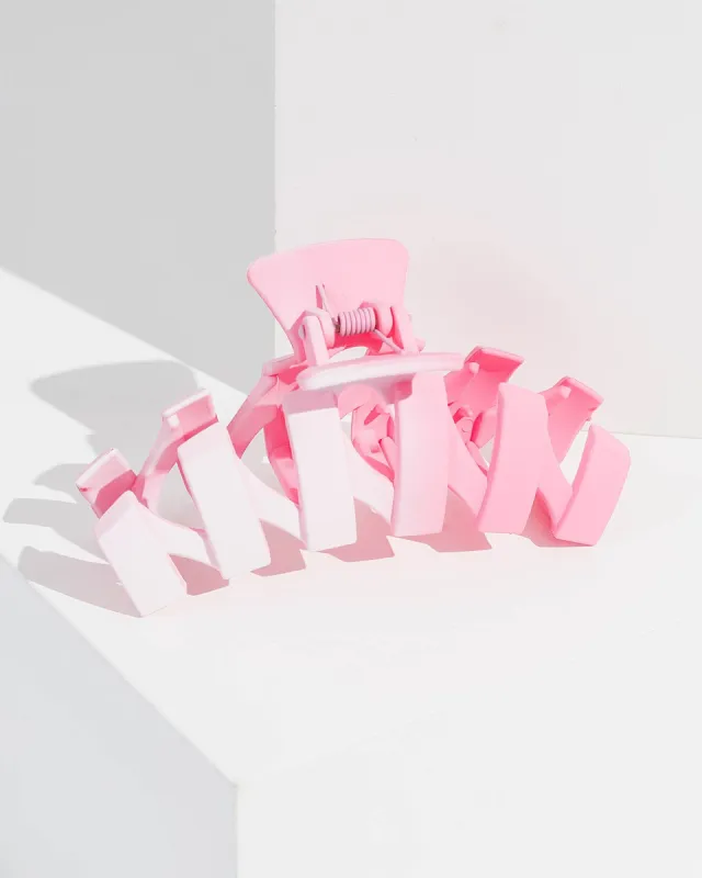 Pink Ombre Zig Zag Claw Clip sold by Collete Hayman