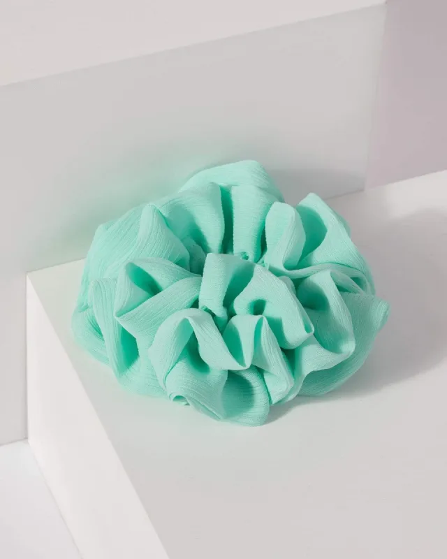 Green Multi Frill Layer Scrunchie sold by Collete Hayman