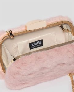 Pink Soft Hardcase Clutch Bag sold by Collete Hayman