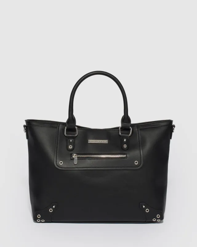 Black Sela Tote Bag sold by Collete Hayman