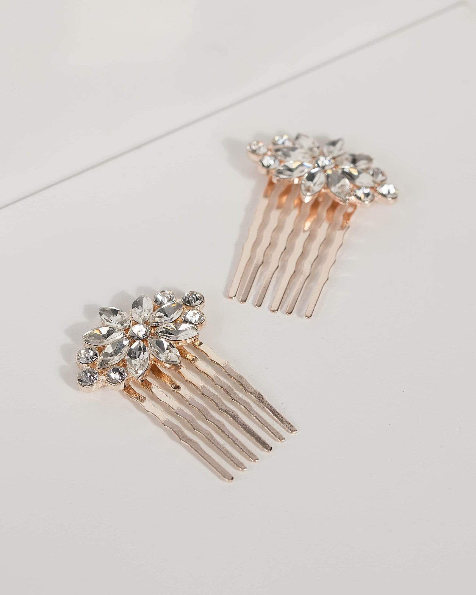 Gold Small Crystal Hair Comb sold by Collete Hayman
