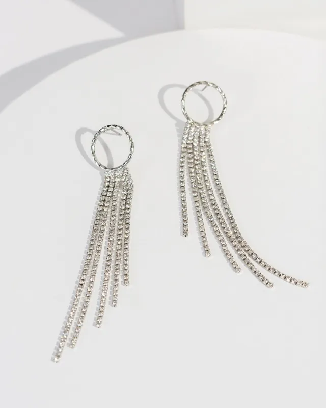 Crystal Cup Chain Tassel Earrings sold by Collete Hayman